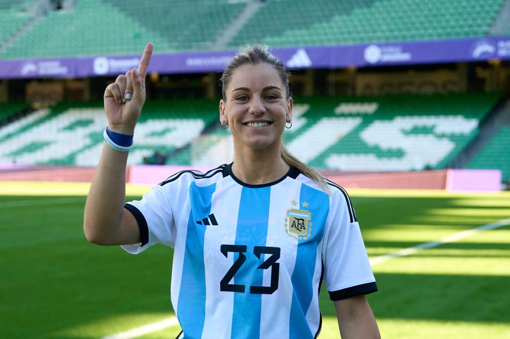 Jova con la camiseta de Argentina